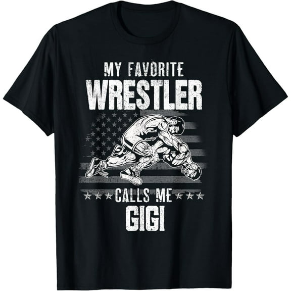 Sam Soft Wrestling Gift Favorite Wrestler Calls Me Gigi T-Shirt, Gift For Friend, Full Size S-5Xl