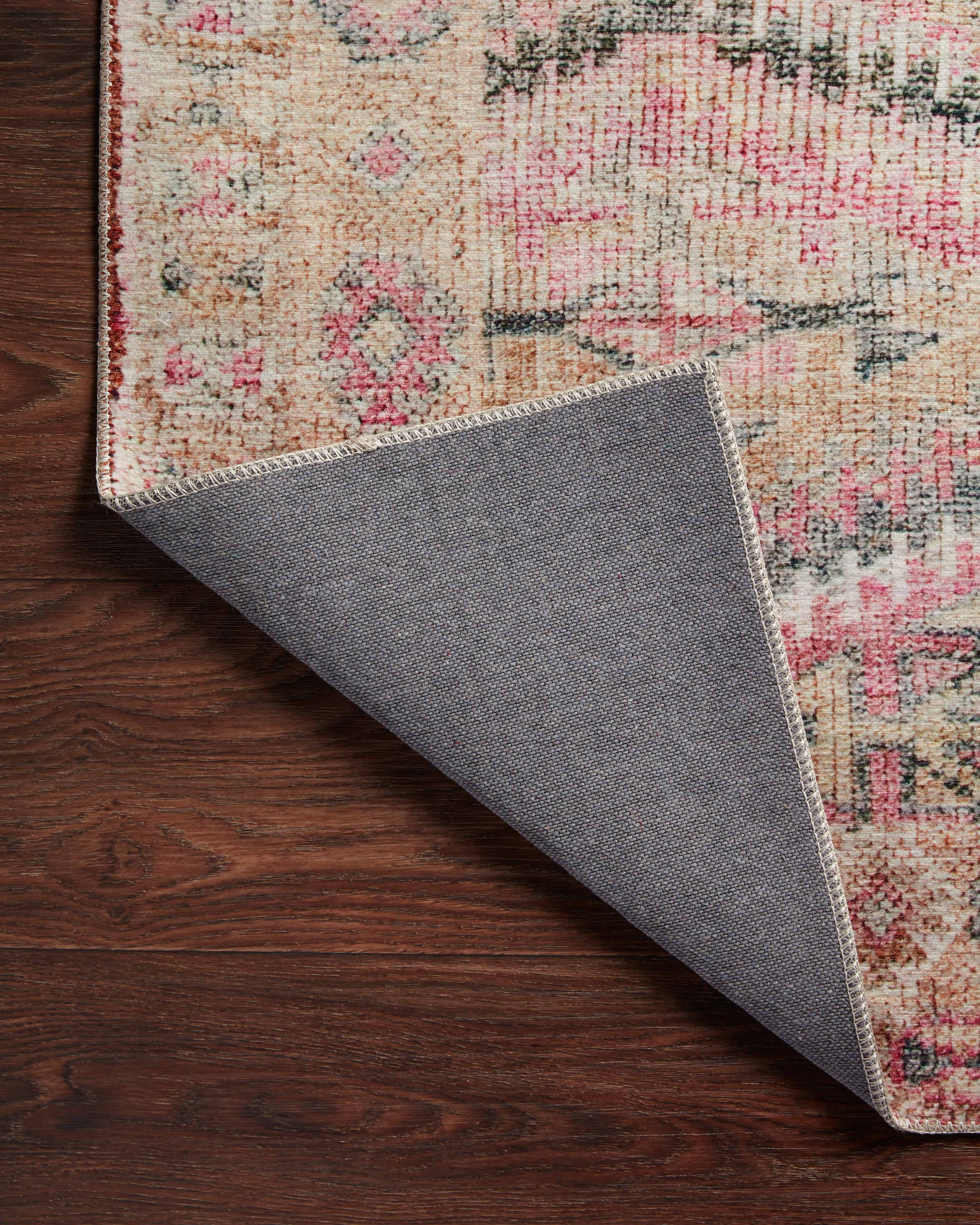 Loloi II Layla LAY-17 Printed Pink / Lagoon Area rug 2'-3" x 3'-9"