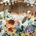 thumbnail image 2 of 2019 nueva ropa de otoño comercio exterior ropa para niños camiseta con estampado de girasol, 2 of 6