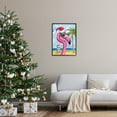 thumbnail image 3 of Stupell Industries Flamingo Tropical Christmas Holiday Painting Black Framed Art Print Wall Art, 24 x 30, 3 of 9
