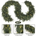 thumbnail image 6 of 9FT Pre-Lit Real Touch Cedar Garland with Warm White LED Lights, 1 Pack, 6 of 8