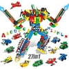 Lavinya STEM Building Toys - 644 PCS Alphabets Robot Creative Building Bricks | 27-in-1 Learning Educational Construction Toys for Boys Girls Age 6 7 8 9 10 11 12 Years Old - Gift