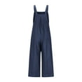 thumbnail image 5 of Akiihool Baby Girls Romper Baby Toddler Girls Cute Strap Jumpsuit One-piece Romper with Pockets (Navy,7-8 Years), 5 of 9
