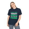 thumbnail image 3 of I don't need Therapy just Fishing Unisex Heavy Cotton Tee, 3 of 9
