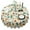 Brown Green Mushroom, variant on Brown Mushroom Label Light Pattern Round Tablecloth 60"x60",Wrinkle Wipeable Table Cloth for Kitchen Dining Room Picnic Patio Party