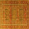 thumbnail image 1 of Ahgly Company Machine Washable Indoor Square Persian Yellow Traditional Area Rugs, 8' Square, 1 of 4