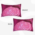 thumbnail image 4 of Fotbe Sparkling Pink Toilet Pillow Cases - Envelope Closure - Luxury, Extra Soft, Cooling Pillow Covers - Wrinkle, Fade, Stain Resistant-20"x30", 4 of 8