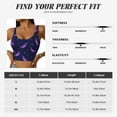 thumbnail image 5 of Uemuo Eggplant Pattern Women's Sports Bra - High Impact Support, Breathable, and Comfortable Athletic Bra for Running, Yoga, and Workouts, 5 of 9