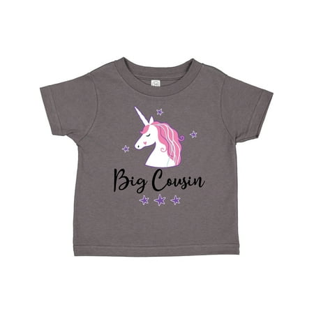 

Inktastic Big Cousin Unicorn Announcement Gift Toddler Toddler Girl T-Shirt