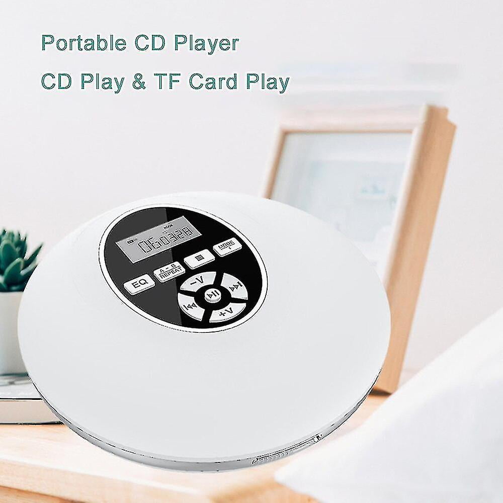 Cd Players Recorders Round Style Portable Cd Player Headphone Hifi Music Reproductor Cd Walkman Discman Player With Aux