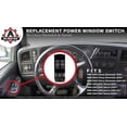 thumbnail image 3 of Master Power Window Switch, Gray - Driver Side Door - Compatible with Chevy Silverado and Sierra 1500, 2500, 2500 HD,, 3 of 5