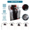 thumbnail image 7 of Table Runner Dresser Scarves 72 Inch Long, Geometric Modern Painting Art Linen Dining Table Runners Abstract Red Gray Black Color Block Tabletop Scarf for Wedding Holiday Party Kitchen, 7 of 7