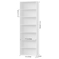 thumbnail image 4 of Homfa 82" Tall Bookcases, Freestanding Display Storage Shelves, 7-Tier Open Bookshelf for Home Office Living Room Bedroom, White, 4 of 10