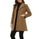 thumbnail image 4 of Abrigos de invierno para mujer con solapa, de un solo botón y cinturón, abrigo tipo trench, exterior S color caqui, 4 of 6