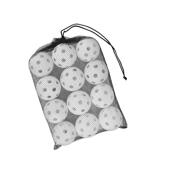 12x Balles de Pickleball Standard avec 26 Petits Trous Percés avec Précision Blanc