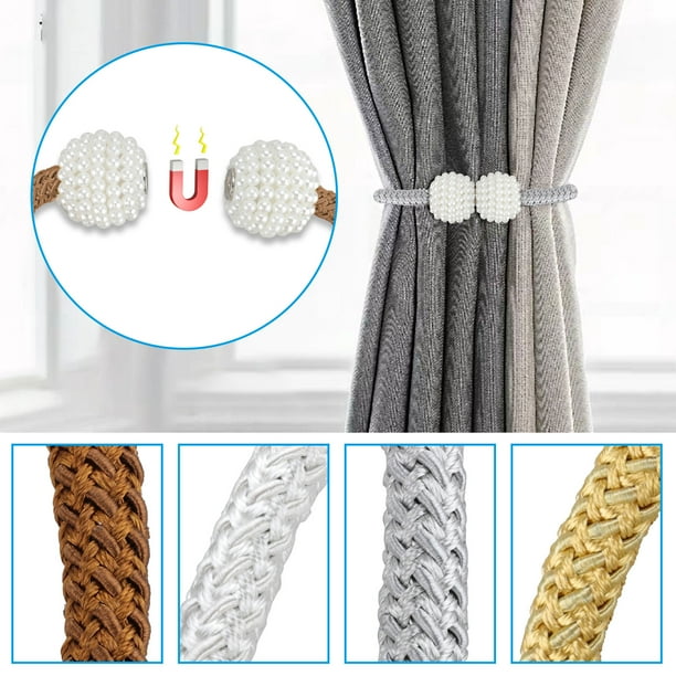 Curtain Tiebacks, 8/6/4/2PCS Decorative Curtain Tie Backs