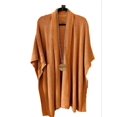 thumbnail image 1 of Suéter tipo capa con solapa suelta para mujer, estilo informal, de Europa y Estados Unidos, para otoño e invierno, 1 of 2