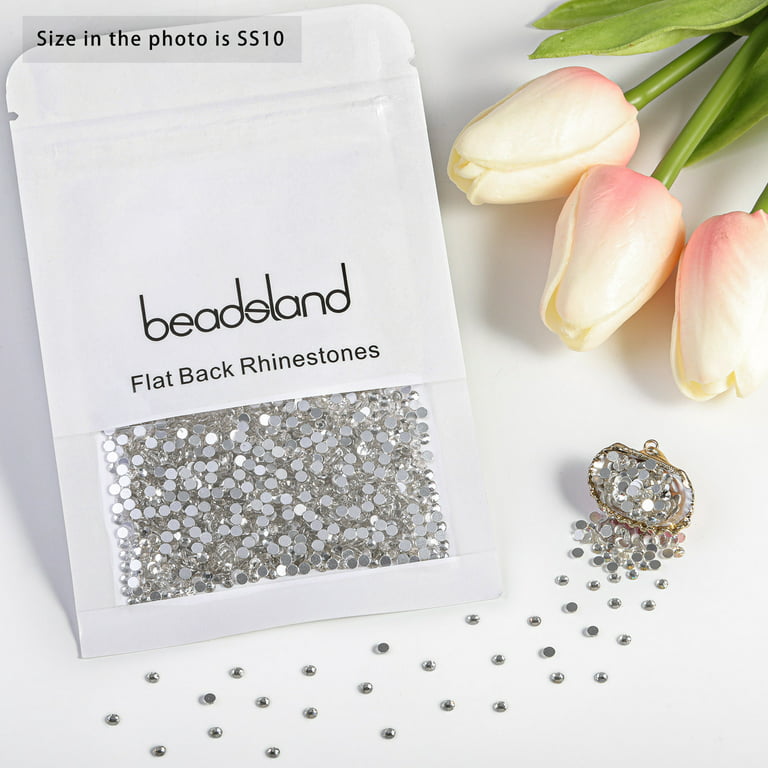  Beadsland Hotfix Rhinestones, 2880pcs Flatback Crystal  Rhinestones for Crafts Clothes DIY Decorations, Sapphire, SS10, 2.7-2.9mm