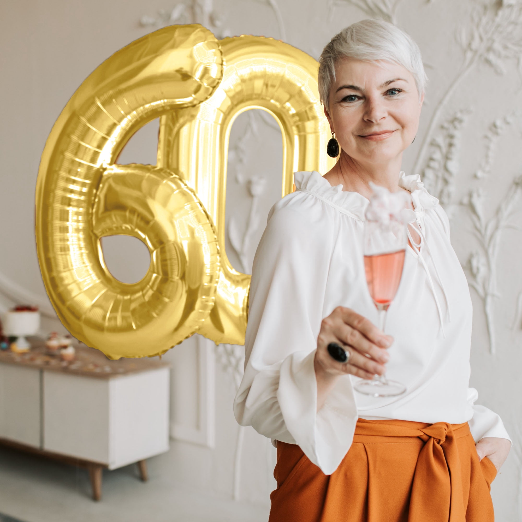 34" Gold Number 0 Foil Balloon, by Way To Celebrate