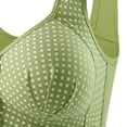 thumbnail image 4 of Women's Plus Size Daily Bra, Front Buckle Bra, Wireless Bra, No Underwire, Fixed Cup, Gathered, Breathable, Comfortable, Supportive, Lifting, Seamless Smooth Bra for Daily Wear, 4 of 5
