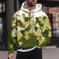 thumbnail image 1 of Sudadera con capucha para hombre, estilo casual, con cuello redondo, estampado, manga larga, blusa de poliéster, 1 of 6
