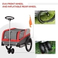 thumbnail image 5 of Aosom 2-Wheeled 2-in-1 Dog Stroller with Safety Leash, Orange, 5 of 11