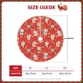 thumbnail image 2 of Sikiie Japanese Maneki Cats Nativity Christmas Tree Skirt, Jesus Christian Winter Holiday Tree Mat Decoration(30-48IN)36", 2 of 6