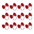 thumbnail image 1 of Qarigey 12 Uds. De diademas navideñas para mujer, clásicas astas de reno, Santa, árbol de Navidad, hebilla para el pelo, diadema encantadora, Accesorio para el cabello Arco Qarigey AP013012-21, 1 of 6