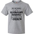 thumbnail image 3 of Inktastic My Mommy is a Respiratory Therapist and a Hero Youth T-Shirt, 3 of 5
