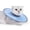 Blue, variant on Harikaji Cat Recovery Collar, Cat Cones After Surgery, Adjustable Cat E Collar, Surgery Recovery Collars for Kitten and Cats Blue L Neck Girth 10"- 13.8"