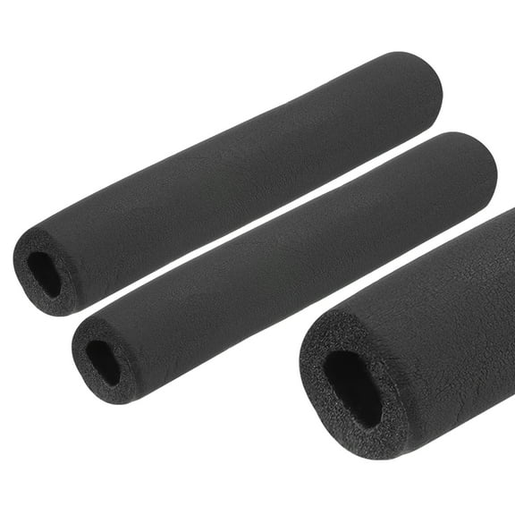2pcs 10" Pipe Insulation Tube Outside Pipe Lagging 25mm(1") ID 51mm(2") OD Foam Tubing Black