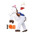 thumbnail image 2 of Disfraz de caballo inflable, regalo para celebración de Pascua, para mujer y hombre, traje para montar a caballo. Blanco, 2 of 9