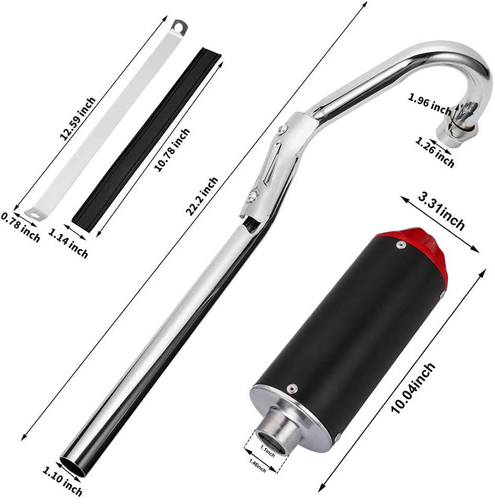 Motorcycle Unversal Exhaust Slip on Silencers & Mufflers Pipe Diameter 28mm for Honda CRF50 SSR Dirt Pit Bike ATV Quad 110cc 125cc