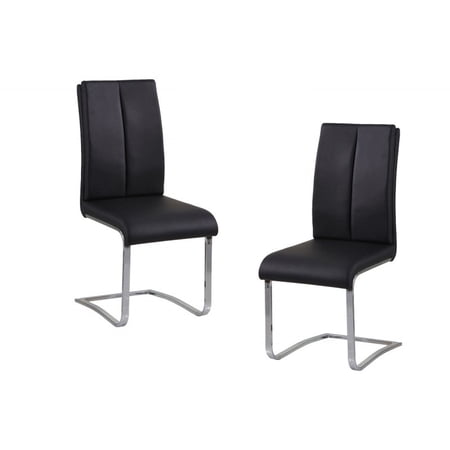 black faux leather upholstered dining product