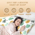 thumbnail image 4 of Lsque Tiger Leaves Body Pillow Case Cover,Ultra-Soft Microfiber Bed Pillow Cases 20x54 inches,Elegant Bedding,Breathable Durable Pillow Cover with Envelope Closure, 4 of 8