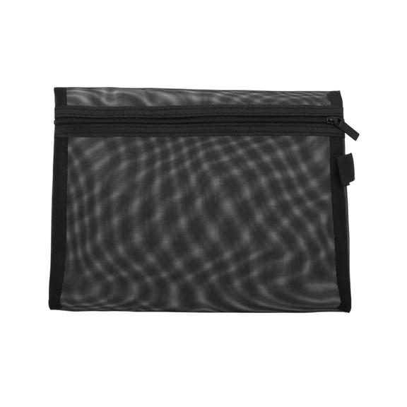 1 Pc Portable Zipper Makeup Bags for Business Travel Large Black Nylon