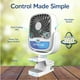 thumbnail image 3 of Arctic Air Grip Go - Enfriador evaporativo, inalámbrico y portátil con 3 velocidades, abrazadera universal giratoria de 360 grados, carga USB, batería de 5 horas, personal para el hogar, oficina, 3 of 5