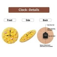 thumbnail image 7 of Yellow Ducklings Clock Wall Decor Cute Cartoon Design 10-Inch Silent Wooden Wall Clock, Battery Operated (AA Batteries Not Included), Artistic Home Decor, 7 of 7