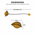 thumbnail image 5 of Evideco French Home Goods Curtain Holdbacks Yellow Magnetic Curtain Tieback - Graceful Leaf Embellishment in Resin - Essential Accessory for Curtains and Draperie, 5 of 7