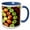 Blue/White, variant on 3drose, an Apple a Day - Apple, Apples, Red Apples, Green Apples, Juicy Apples, Food, Fruit, 15oz Mug