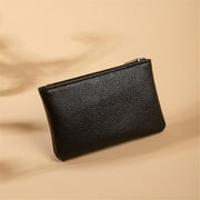 Women PU Leather Coin Purse Mini Change Purses Kids Coin Pocket Wallets Card Holder Zipper Pouch Card Holder Wallet