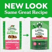 FELINE GREENIES PILL POCKETS Natural Cat Treats, Salmon Flavor, 1.6 oz. Pack (45 Treats)