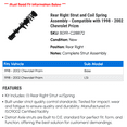 thumbnail image 2 of Rear Right Strut and Coil Spring Assembly - Compatible with 1998 - 2002 Chevy Prizm 1999 2000 2001, 2 of 2