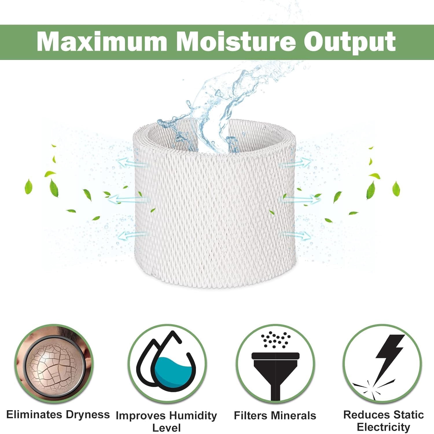 2-Pack MAF2 Humidifier Filter Replacement for AIRCARE MA0800, Kenmore 15408 Humidifier