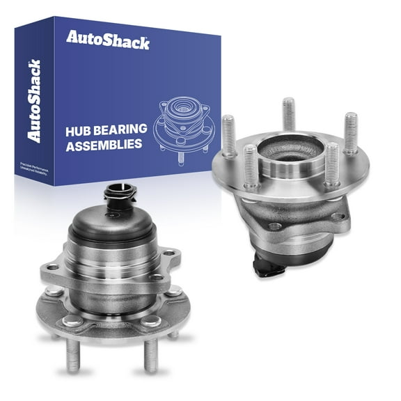 AutoShack Rear Wheel Hub Bearing Assemblies with ABS| Replacement for 2001-2007 Dodge Caravan 2001-2007 Dodge Grand Caravan | 2-PC