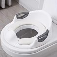 thumbnail image 1 of Potty Training Seat, Toddler Potty Seat For Toilet With Soft Pu Cushion, Non-slip And Splash Guard+safe Handles, Potty Toilet Trainer For Boys And Gir, 1 of 5