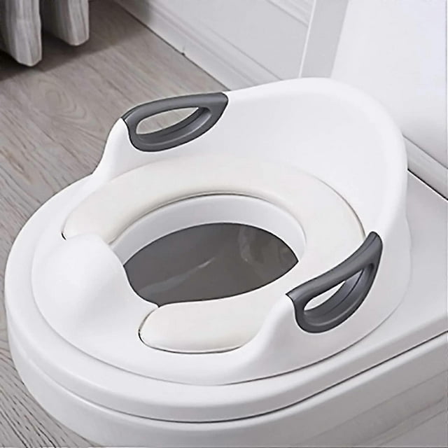 Potty Training Seat, Toddler Potty Seat For Toilet With Soft Pu Cushion, Non-slip And Splash Guard+safe Handles, Potty Toilet Trainer For Boys And Gir