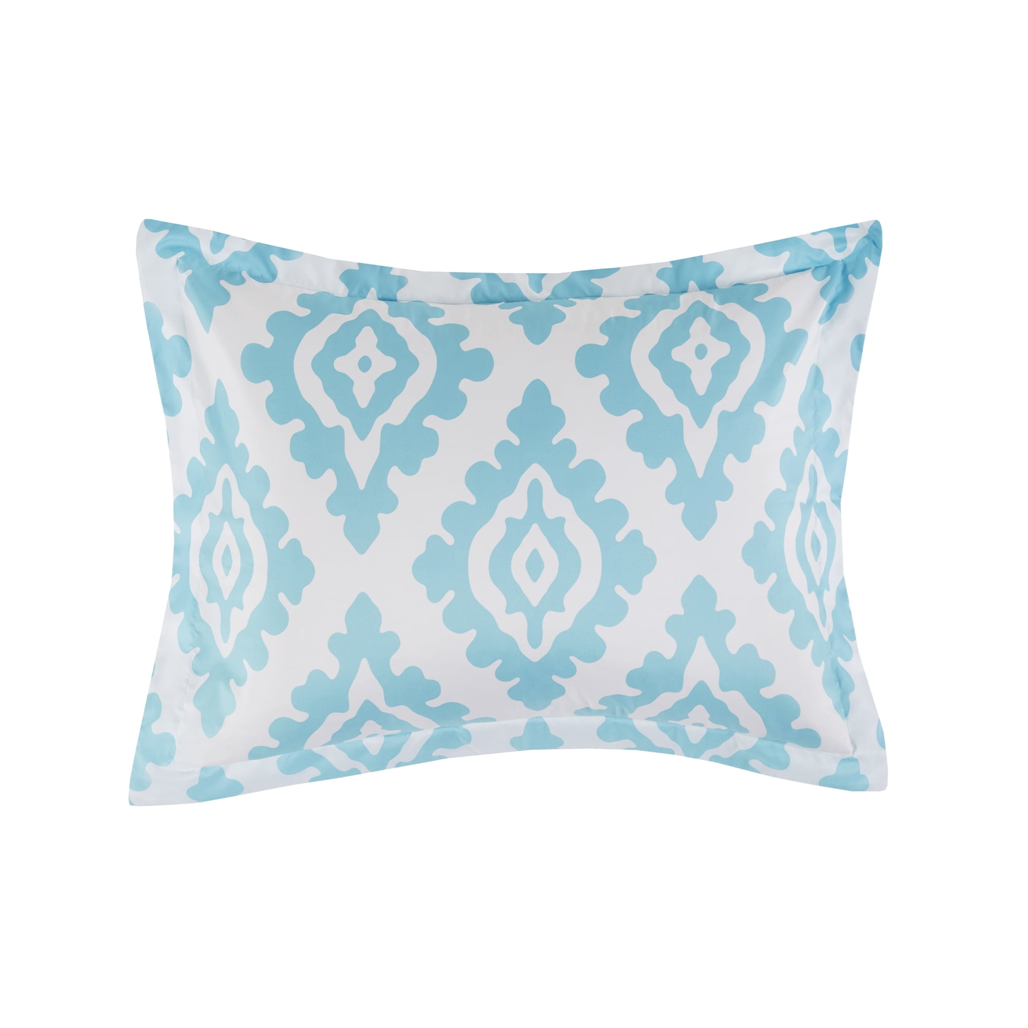 Mainstays Teal and Purple 6 Piece Bed in a Bag Comforter Set with Sheets, Twin/Twin XL