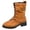 Yellow, variant on Womens Motorcycle Boots Fashion Splice Upper Low Heel Riding Booties for Winter Fall Casual Lace up Ladies Mid Calf Boots