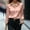 Pink, variant on EchfiProm Womens Black Tops Button down Satin Shirts Business Temperament Pullover Lapel V-Neck for Ladies Fall